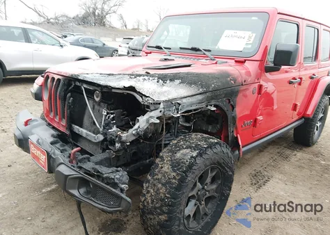 2021 Jeep Wrangler Unlimited Rubicon 4X4 z USA, uszkodzony, nr VIN 1C4HJXFNXMW697126